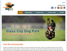 Tablet Screenshot of glasscitydogpark.org